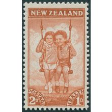 New Zealand 1942 2d+1d orange-red Health SG635 MNH