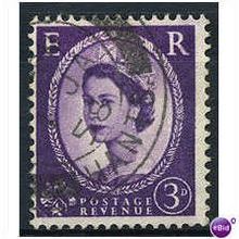 1959 SG607 3d Deep Lilac PHOSPHOR GRAPHITE Fine Used