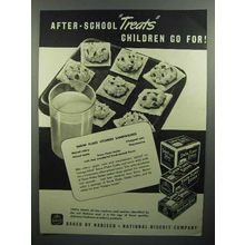 1944 Nabisco Snow Flake Sodas Crackers Ad - Treats