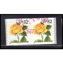 Used 3054 32c Yellow Rose Very Fine CNP Left 5555 PA1907