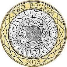 2013 Standing on Shoulders of Giants £2 Coin