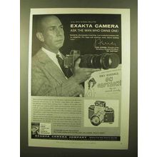 1958 Exakta IIa Camera Ad - Jose Ferrer