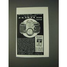 1958 Exakta IIa Camera Ad - The New Automatic