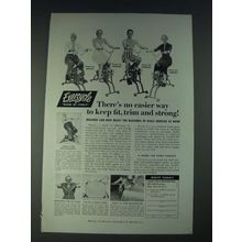 1958 Exercycle Corporation Ad - There's no easier way to keep fit, trim