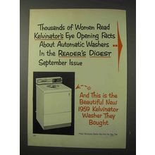 1958 Kelvinator Washing Machine Ad - Women Read