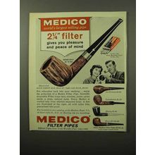 1964 Medico Pipe Ad, Crest, Jet Stream, Ever-Dri, Ebony