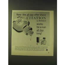 1964 Mennen Citation After Shave Ad - New - the all day after shave