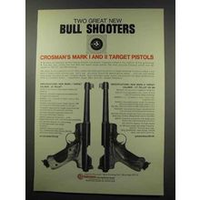 1966 Crosman Mark I Target & Mark II Target Pistols Ad