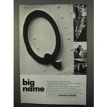 1966 Cunard Queen Cruise Ad - Big Name