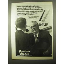 1971 American Mutual Ad - Our Company a Living Thing