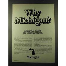 1973 Michigan Commerce Ad - Why Michigan?