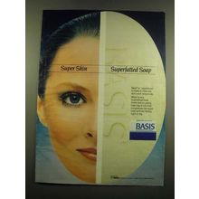 1983 Basis Superfatted Soap Ad - Super Skin