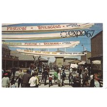 EXPO 67, MONTREAL, unused vintage postcard. 1967 =