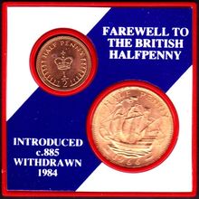 1984 Great Britain Farewell to the British Half Penny Coin