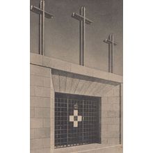 Military Memorial of Redipuglia Ingresso Alla Cappella Italian Old Postcard