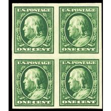383, Mint Superb NH Block of 4 Imperforate Stamps .. Stuart Katz