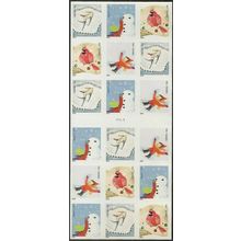 Winter Fun ATM Pane of 18 1st Class Postage Stamps Scott 4944b