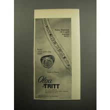 1957 Olga Tritt Jewelry Advertisement - Ruby, diamond, 18 kt gold bracelet $675