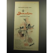 1957 Jamaica Tourist Board Ad - Well-travelled people know Jamaica