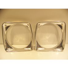 1975 DODGE TRUCK HEADLIGHT BEZELS OEM PAIR 1972 1973 1974 1976 POWER WAGON