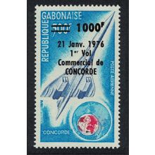 Gabon Concorde's First Commercial Flight 1976 MNH SG#566