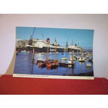 SEALINK BOAT, THE HARBOUR, WEYMOUTH, DORSET. used postcard by Dennis 1980 pm =
