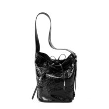 Women Genuine Leather Tote Handbags Hobo Bags Black