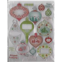 Christmas Ornaments Stamp Set - App 14x18cm. Stamping Cardmaking Scrapbooking