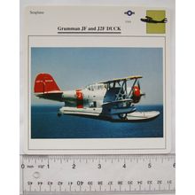 Grumman JF & J2F Duck - USA - Seaplane - Collectors Club Card
