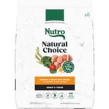 Nutro Natural Choice Adult Dry Dog Food, Chicken and Brown Rice Recipe 30 Lbs.