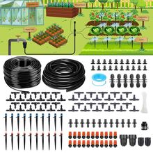240FT Drip Irrigation System, Automatic Drip Irrigation Kit with 1/2 Inch Hose 1