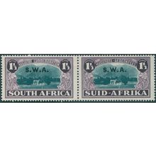 South West Africa 1938 1½d.+1½d. blue-green & purple SG113 unused pair