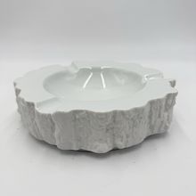 Bareuther Waldsassen Bavaria Porcelain White Ashtray Germany Vintage 2”x6”Rare
