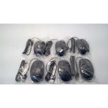 Lot Of 6 HP 125 USB Wired Desktop Black Mouse M27537-001 NEW