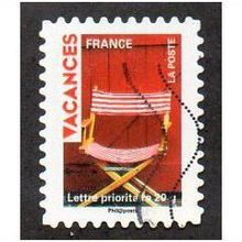 FRA 2009 (56c) 'VACANCES - DECK CHAIR' FINE USED (EBID11099)