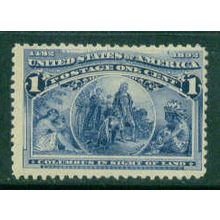 230 1c Columbus in Sight of Land Fine MNH I0082