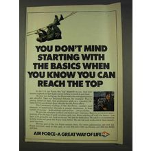 1977 U.S. Air Force Ad - Starting With the Basics