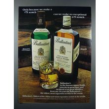 1980 Ballantine's Scotch Ad - We Make $75 Scotch