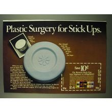 1983 Airwick Stick-Ups Ad - Plastic surgery for Stick Ups