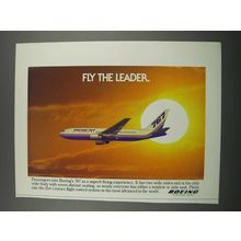 1983 Boeing 767 Airplane Ad - Fly the Leader