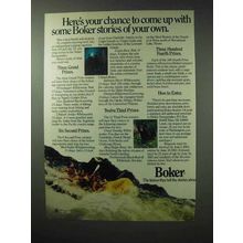 1983 Boker Knives Ad - Come Up With Some Stories