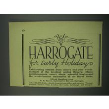 1949 Harrogate England Ad - Harrogate for early holiday