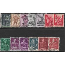1941/1959 Michel 377/385+683/686 - fine used (o)