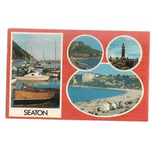 multiview, SEATON, DEVON used 1983 postcard Colourmaster =