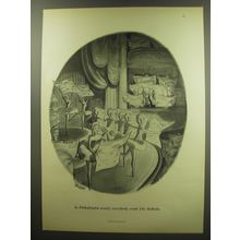 1949 The Philadelphia Bulletin Ad - cartoon by Richard Decker - The Ballet