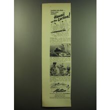 1949 Matson Cruise Ad - Hawaii on the Luline!