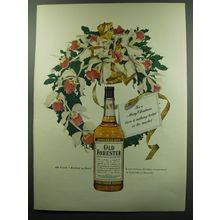 1949 Old Forester Bourbon Ad - For a Merry Christmas there is nothing better