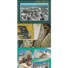 Alberobello Trulli Amalfi Pottery Chart Regatta Boat 3x Italy Postcard s