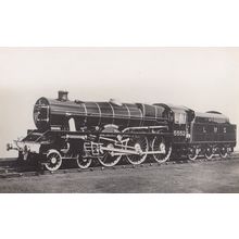 LMS Railway 5552 Train King George V Jubilee Class Train Real Photo Old Postcard