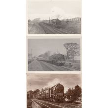LMS The Royal Scot Train Valentines Real Photo 2x Postcard